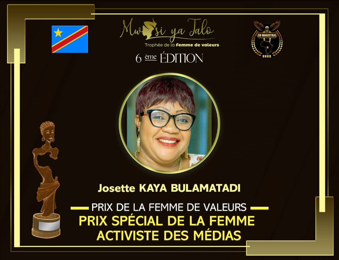 Josette Kaya Bulamatadi : Une Figure Inspirante dans les Médias, la Politique et l'Humanitaire
